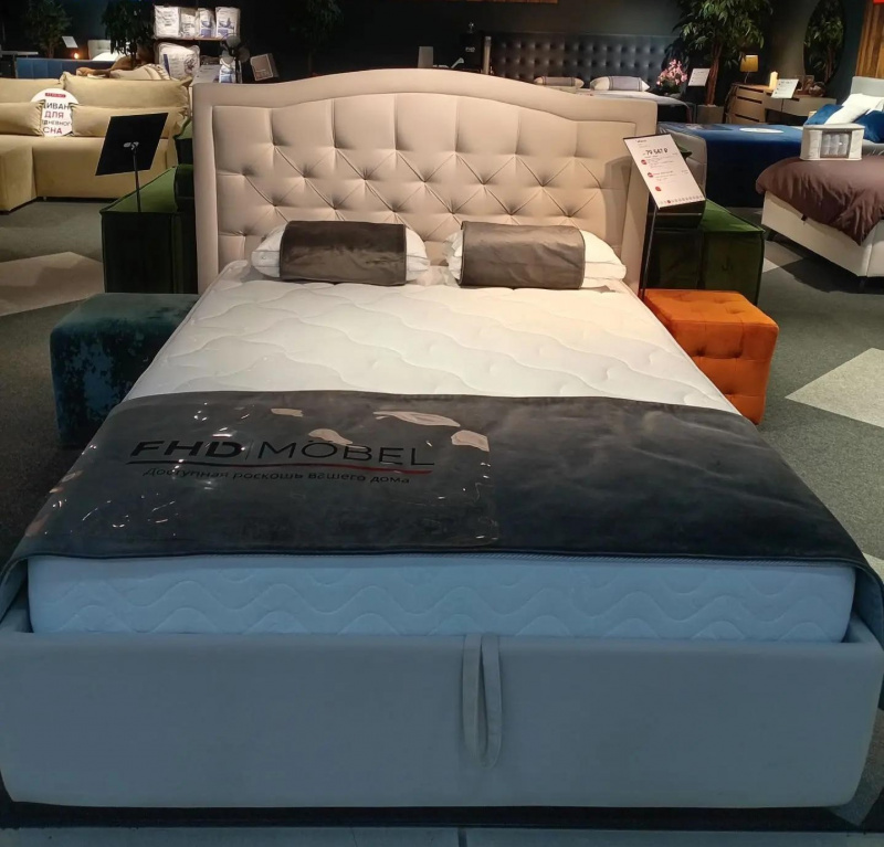 Кровать Табаско Triniti cream 140*200 (Тринити крем) Полоцкая