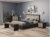 Кровать Аккорд 160*200 Багама 01 Энигма 04 бежевый + Тумбы прямые. Полоцкая
